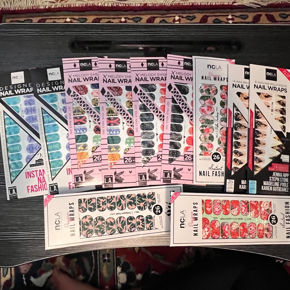 NCLA Nail Wrap Sticker Bundle Manicure (lot of 11)